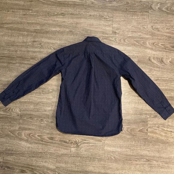 Tommy Hilfiger‎ Preppy Navy White LS Button Down Shirt Boys XL 16/18 - Picture 5 of 5